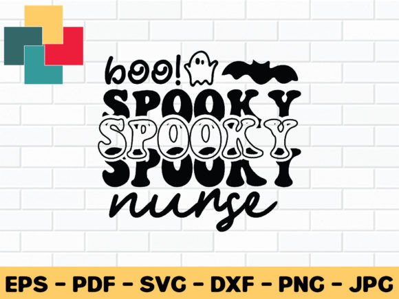 Boo Spooky Nurse Svg Design