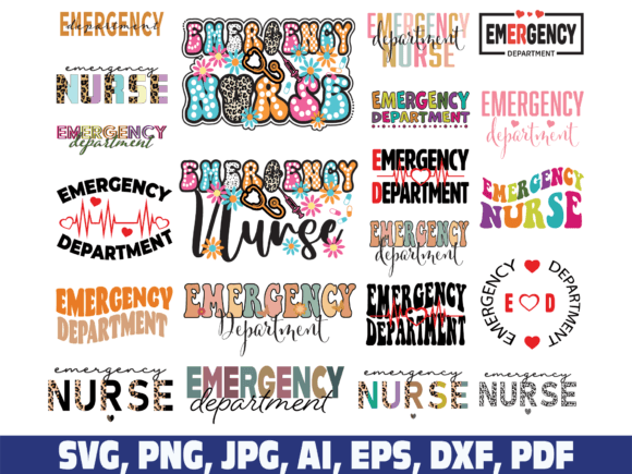 Emergency Department Nurse Svg Png: Graphics and Crafts for Real Publishing