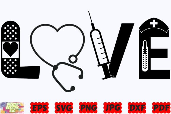 Love Nurse SVG: Graphics for Crafts Projects