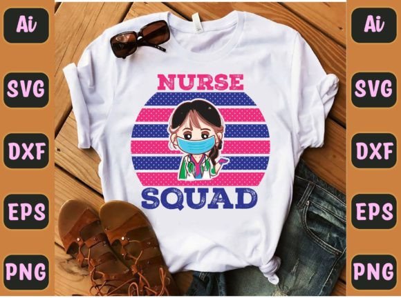 Nurse Squad 54 Graphics for T-Shirt Designs