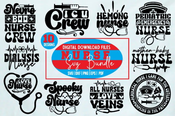 Nurse Svg Design Bundle 2