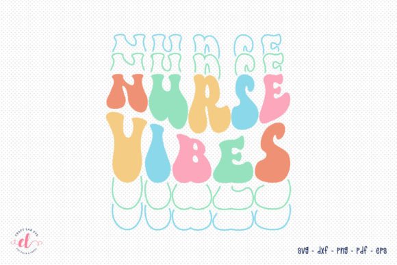 Nurse Vibes Retro Nurse SVG Design