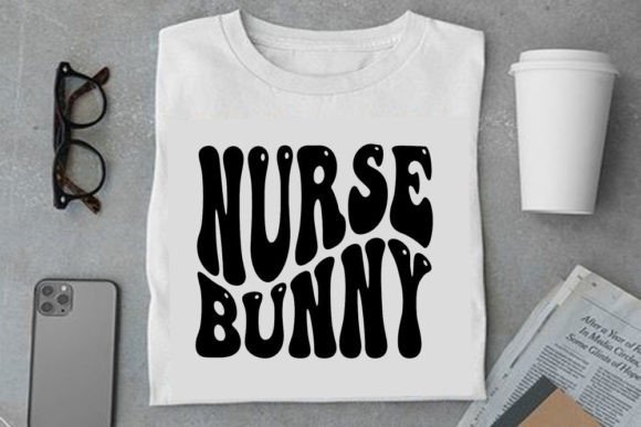 Retro Text Design, Nurse Bunny