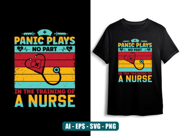Trendy Nurse T-shirt Design Vector for Graphics and Print Templates